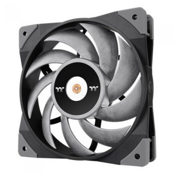 Вентилятор Thermaltake Toughfan 12 Turbo 120x120x25mm черный/серый 4-pin 28.1dB 217.7gr Ret (CL-F121-PL12GM-A)