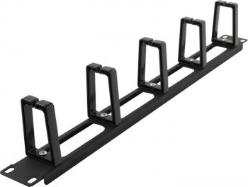 ExeGate <CM19-1U-5R> Кабельный органайзер 19" 1U  с пластиковыми кольцами  <EX292870RUS>