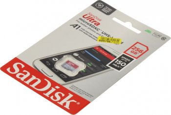 Карта памяти SanDisk Ultra <SDSQUAC-256G-GN6MN> microSDXC Memory Card 256Gb UHS-I U1 Class10 A1