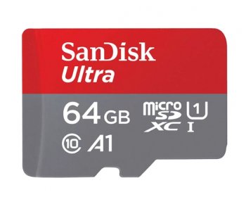 Карта памяти SanDisk Ultra <SDSQUAB-064G-GN6MN> microSDXC Memory Card 64Gb UHS-I U1 Class10 A1