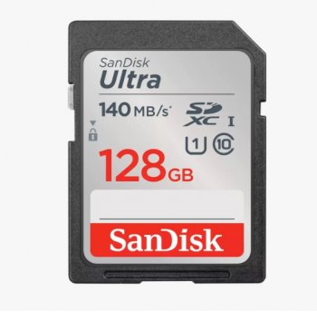 Карта памяти SanDisk Ultra <SDSDUNB-128G-GN6IN> SDXC Memory Card 128Gb UHS-I U1 Class10