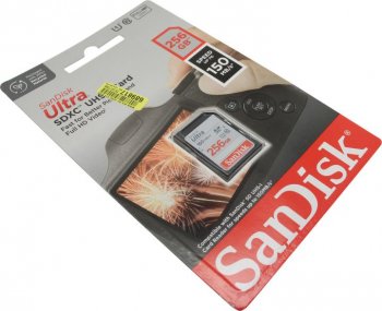 Карта памяти SanDisk Ultra <SDSDUNC-256G-GN6IN> SDXC Memory Card 256Gb UHS-I U1 Class10