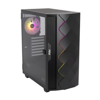 Корпус Hiper DCB черный без БП ATX 1x120mm 1x140mm 1xUSB2.0 1xUSB3.0 audio bott PSU