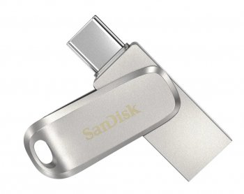 Накопитель USB SanDisk Ultra Dual Drive Luxe <SDDDC4-128G-G46> USB3.0/USB-C OTG Flash Drive 128Gb (RTL)