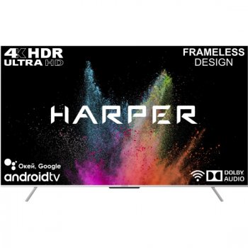 Телевизор-LCD [NEW] 75" HARPER 75U770TS (3840x2160, HDMI, LAN, WiFi, BT, USB, DVB-T2, SmartTV)