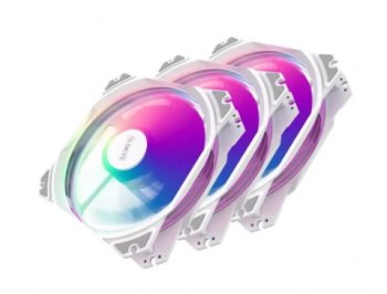 Вентилятор Alseye M120-PWA KIT FAN 3*120mm, 800~1700rpm, 31~66CFM, 19.4~33.8dBA, AURA RGB, PWM + 3pin Aura, RTL