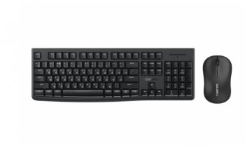 Комплект клавиатура + мышь беспроводной Dareu MK188G Black (черный), клавиатура LK185G (мембранная, 104кл, EN/RU) + мышь LM106G (DPI 1200), ресивер 2,