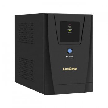 Источник бесперебойного питания ExeGate SpecialPro UNB-1200.LED.AVR.2SH.3C13.USB <1200VA/750W, LED, AVR, 2*Schuko+3*C13, USB, Black>EX292794RUS