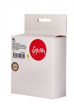 Картридж SAKURA SIC4913A (№82) Yellow для HP DesignJet 500/500PS/510/800/800ps/815mfp/820mfp