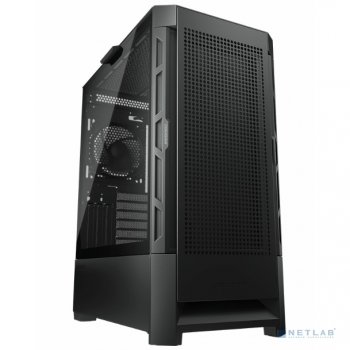 Корпус Cougar Airface Black, 1X120MM FAN, БЕЗ БП, ЧЕРНЫЙ, ATX