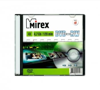 Диск DVD-RW [NEW] Disc Mirex 4.7Gb 4x <202547>