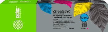Картридж Cactus CS-L0S30YC 976YC пурпурный (245мл) для HP PageWide P55250dw/P57750dw