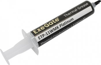 Термопаста ExeGate ETP-11WMK Platinum (11 Вт/(м•К), 30г, шприц с лопаткой)