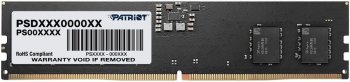 Оперативная память DDR5 8GB 5200MHz Patriot PSD58G520041 Signature RTL PC5-41600 CL42 DIMM 288-pin 1.1В single rank Ret