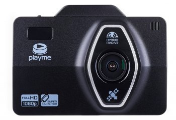 Гибридное устройство (видеорегистратор + радар-детектор) Playme Lite GPS черный