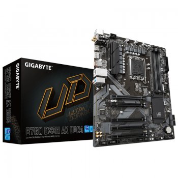 Материнская плата GIGABYTE B760 DS3H AX DDR4 (RTL) LGA1700 <B760> 5xPCI-E HDMI+DP 2.5GbLAN+WiFi SATA ATX 4DDR4