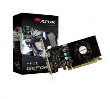 Видеокарта AFOX Geforce GT220 1GB DDR3 128Bit DVI HDMI VGA LP Single Fan