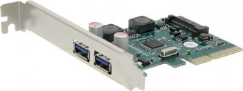 Контроллер Orient AM-U3142PE-2A (RTL) PCI-Ex4, USB3.2, 2 port-ext