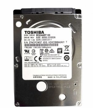 Жесткий диск Toshiba SATA-III 1Тб MQ04ABF100 Notebook/Desktop MQ04 512E (5400rpm) 128Mb 2.5"