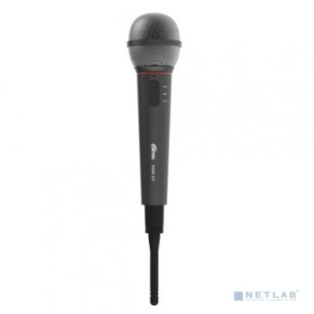 Микрофон RITMIX RWM-101 black { 85 дБ, максимальная девиация: ± 30 КГц, переключатель вкл./выкл., 3 pin XLR - Jack 6.3 mm, 3 м, питание микрофона: 1,5