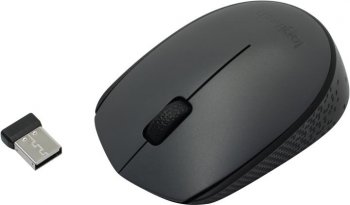 Мышь беспроводная Logitech M170 Grey Wireless Mouse <910-004646/910-004642> (RTL) USB 3btn+Roll