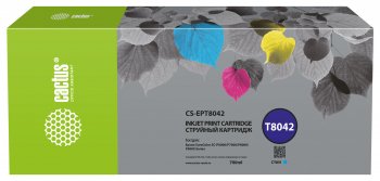Картридж Cactus CS-EPT8042 T8042 голубой (700мл) для Epson SureColor SC-P6000/7000/8000/9000