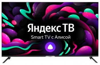 Телевизор-LCD Hyundai 50" H-LED50BU7003 Яндекс.ТВ Frameless черный 4K Ultra HD 60Hz DVB-T DVB-T2 DVB-C DVB-S DVB-S2 USB WiFi Smart TV
