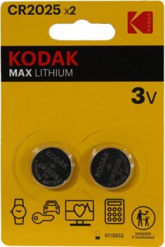 Батарейка Kodak MAX <CAT30417670-RU1> (CR2025, Li, 3V) <уп. 2 шт>