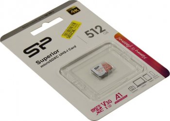Карта памяти [NEW] Silicon Power <SP512GBSTXDV3V20> microSDXC Memory Card 512Gb UHS-I U3 V30 A1