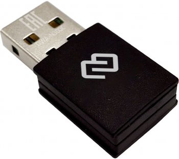 Адаптер беспроводной связи WiFi Digma DWA-N300C N300 USB 2.0 (ант.внутр.) 1ант. (упак.:1шт)