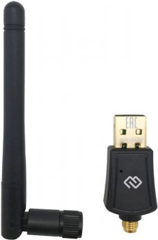 Адаптер беспроводной связи WiFi Digma DWA-AC600E AC600 USB 2.0 (ант.внеш.съем) 1ант. (упак.:1шт)