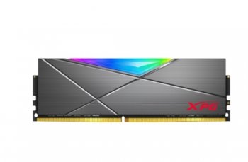 Оперативная память 8GB ADATA DDR4 3200 DIMM XPG SPECTRIX D50 RGB Grey Gaming Memory AX4U32008G16A-ST50 Non-ECC, CL16, 1.35V, Heat Shield, RTL