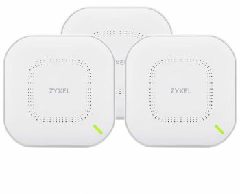 Точка доступа (комплект 3 шт.) Zyxel NebulaFlex NWA110AX, WiFi 6, 802.11a/b/g/n/ac/ax (2,4 и 5 ГГц), MU-MIMO, внутренние антен