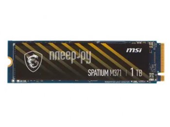 Твердотельный накопитель (SSD) NVME M.2 1TB SPATIUM M371 1TB MSI