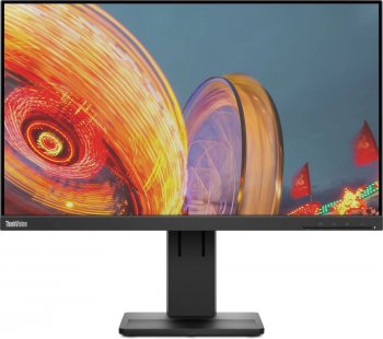Монитор Lenovo 23.8" ThinkVision E24q-20 черный IPS 4ms 16:9 HDMI M/M матовая HAS Piv 300cd 178гр/178гр 2560x1440 DP 2K 5.05кг