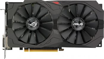 Видеокарта Asus PCI-E ROG-STRIX-RX560-4G-V2-GAMING AMD Radeon RX 560 4096Мб 128 GDDR5 1199/6000 DVIx1 HDMIx1 HDCP Ret