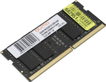 Оперативная память для ноутбуков QUMO <QUM4S-8G3200C22> DDR4 SODIMM 8Gb <PC4-25600> CL22 (for NoteBook)