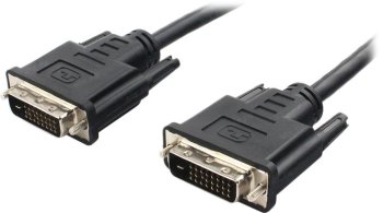 Кабель DVI-D dual link Cablexpert CC-DVI2L-BK-6, 25M/25M, 1.8м, CCS, черный, экран, феррит.кольца, пакет