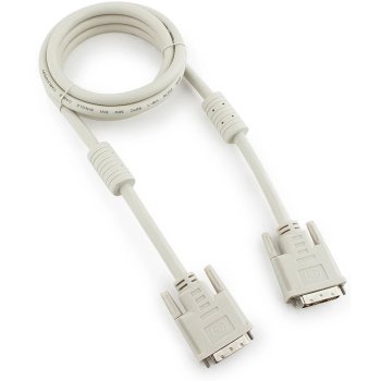 Кабель DVI-D dual link Cablexpert CC-DVI2-6C, 25M/25M, 1.8м, экран, феррит.кольца, пакет