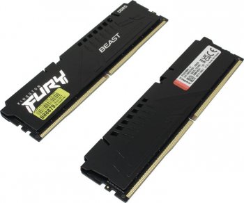 Оперативная память Kingston Fury Beast <KF552C40BBK2/64> DDR5 DIMM 64Gb KIT 2*32Gb <PC5-41600> CL40