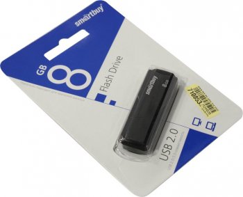 Накопитель USB SmartBuy Clue <SB8GBCLU-K> USB2.0 Flash Drive 8Gb (RTL)