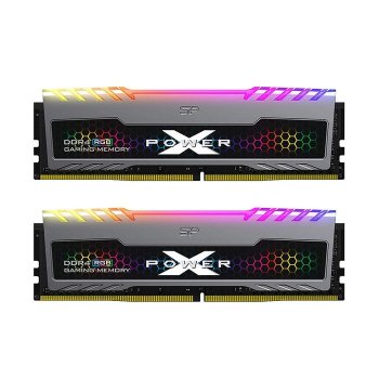 Оперативная память 2x8GB 3200MHz Silicon Power SP016GXLZU320BDB Xpower Turbine RGB RTL Gaming PC4-25600 CL16 DIMM 288-pin 1.35В kit single rank Ret
