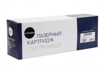 Картридж NetProduct (N-CE342A) для HP CLJ Enterprise MFP M775dn/775f/775z, № 651A, Y, 16K