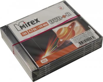 Диск DVD+R Mirex 4.7Gb 16x <уп. 5 шт> <202479>