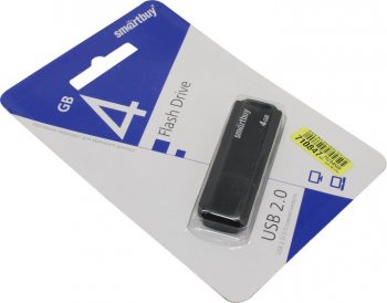 Накопитель USB SmartBuy Clue <SB4GBCLU-K> USB2.0 Flash Drive 4Gb (RTL)