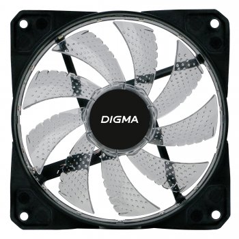 Вентилятор Digma DFAN-FRGB2 RGB 120x120x25mm черный 3-pin 4-pin (Molex)23dB 115gr Ret
