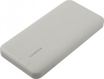 Портативный аккумулятор [NEW] HARPER <PB-10006 White> (2xUSB, USB-C, 10000mAh, Li-Pol)