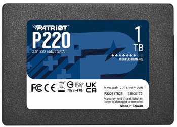 Твердотельный накопитель (SSD) 1Tb SATA 6Gb/s Patriot P220 <P220S1TB25> 2.5"