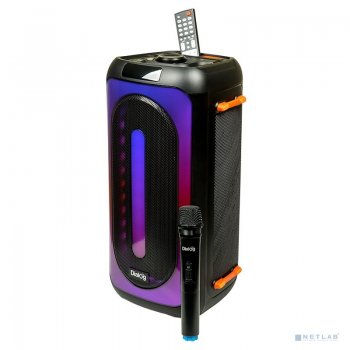 Портативная колонка Dialog Oscar AO-150 1.0, 40WRMS, Караоке с беспр. микр., BT+FM+USB+SD+LED