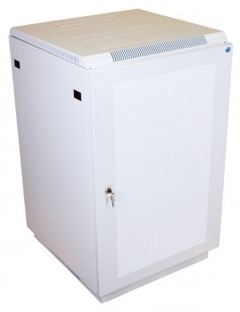 Шкаф коммутационный ЦМО (ШТК-М-18.6.6-4ААА) напольный 18U 600x600мм пер.дв.перфор. задн.дв.стал.лист 2 бок.пан. 270кг серый 455мм 49.6кг 180град. 960м